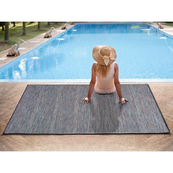 Tmavě modrý venkovní koberec Universal Bliss, 75 x 150 cm-image-1