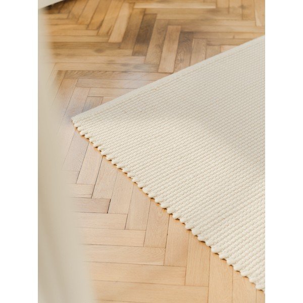 Béžový ručně tkaný vlněný koberec 170x240 cm Talo – noo.ma-image-3