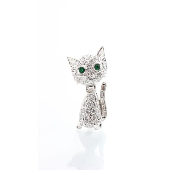 Brož se Swarovski Elements Laura Bruni Kitty Cat