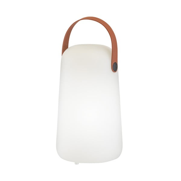 Bílo-hnědá LED stolní lampa (výška 21 cm) Collgar – Fischer & Honsel