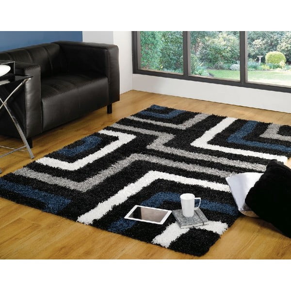 Modro-šedý koberec Flair Rugs Tides Blue/Grey, 120 x 170 cm