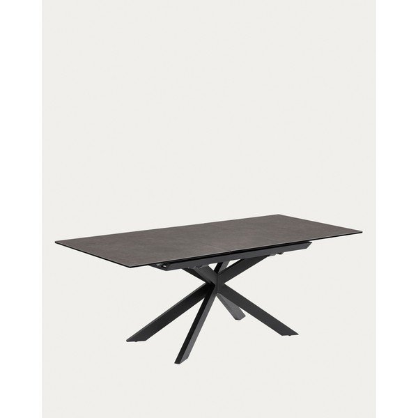 Rozkládací jídelní stůl s přídavnou deskou s keramickou deskou 90x160 cm Atminda – Kave Home-image-3