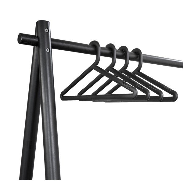 Sada 4 černých ramínek k věšáku Karup Design Hongi Black