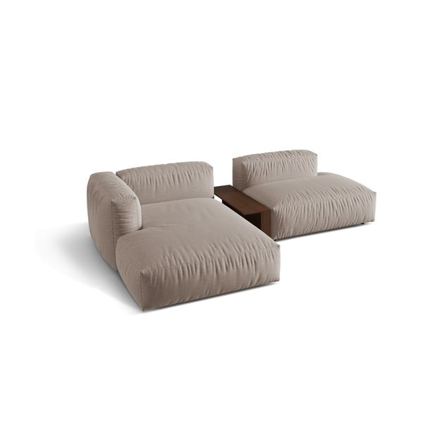 Béžová modulární rohová pohovka (levý roh) Martina – Micadoni Home-image-3