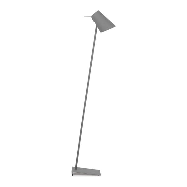 Šedá stojací lampa s kovovým stínidlem (výška 140 cm) Cardiff – it's about RoMi
