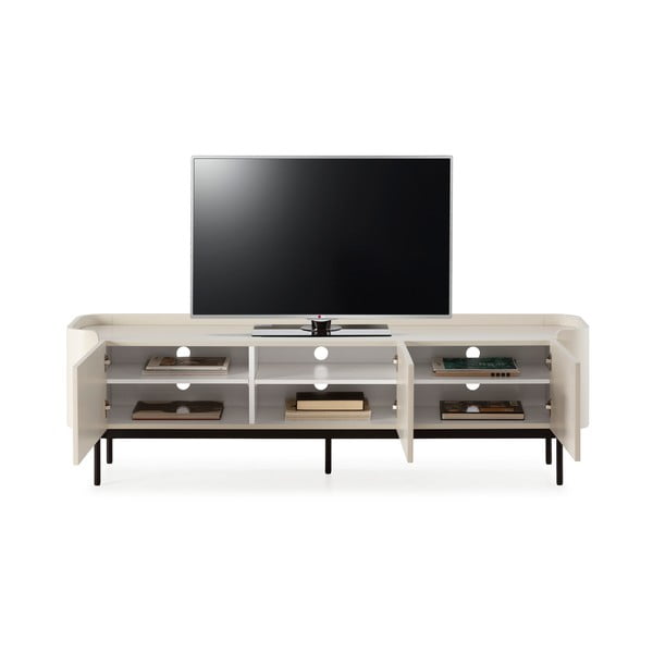 Krémový TV stolek 180x55x40 cm Willa – MOME-image-3