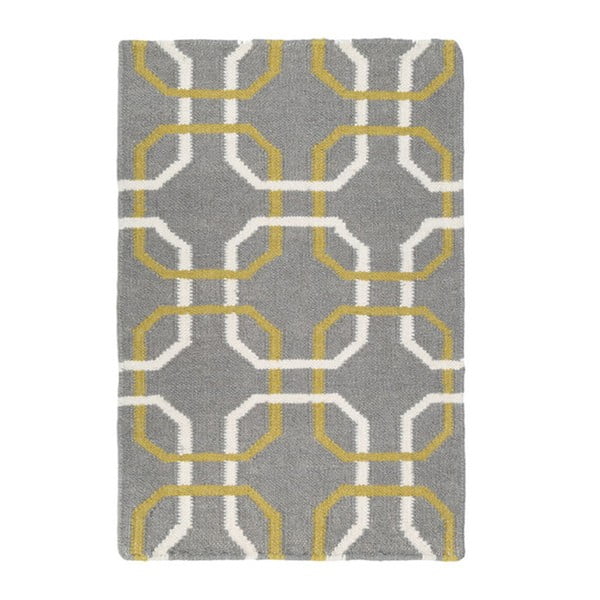 Ručně tkaný koberec Oslo, 120x180 cm, šedý