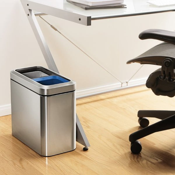 Odpadkový koš na tříděný odpad z nerezové oceli 20 l - simplehuman-image-1