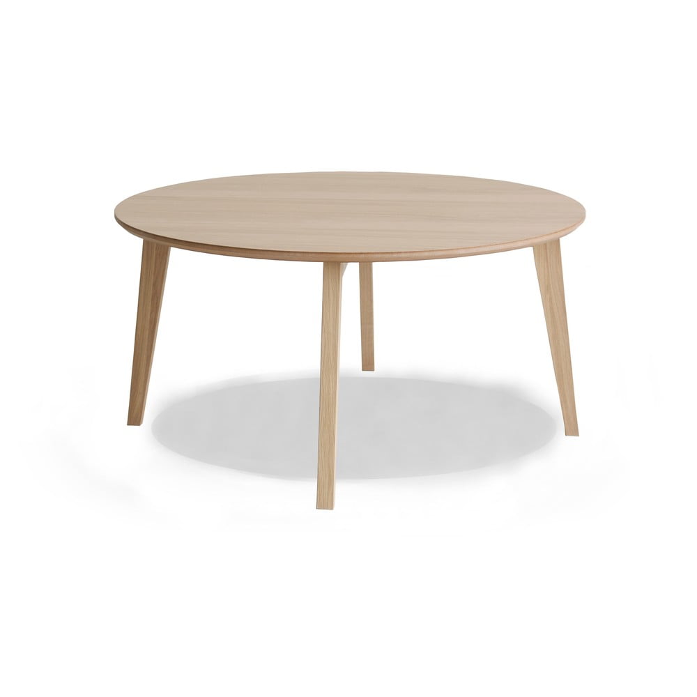 Konferenční stolek podýhovaný dubem Hammel Iris Ø 90 cm