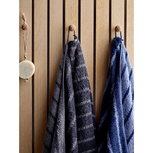 Šedý ručník z froté bavlny Södahl Stripes, 100 x 50 cm-image-1