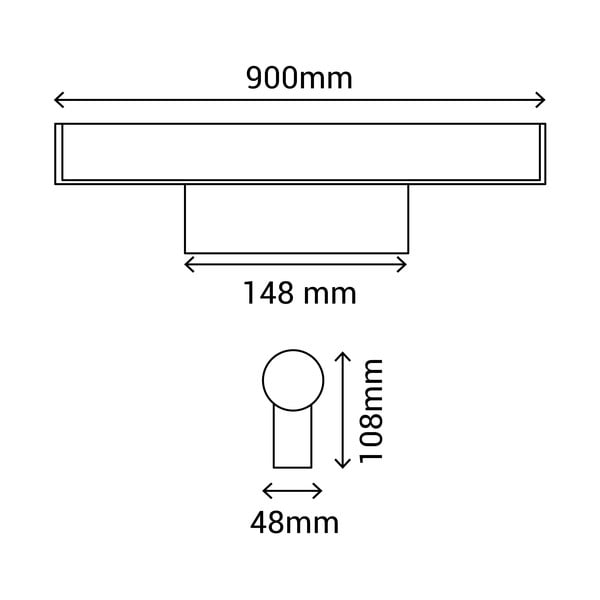 Nástěnné svítidlo SULION Caspio, délka 90 cm-image-4