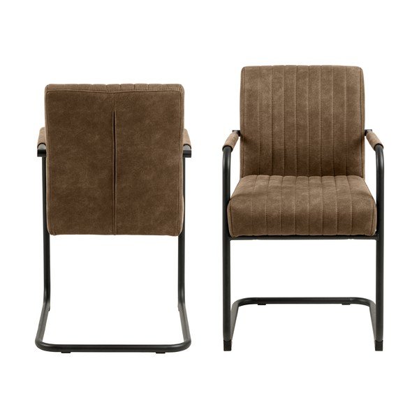 Hnědé jídelní židle v sadě 2 ks Adele – Actona-image-3