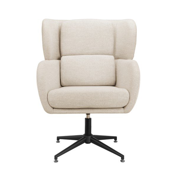 Bílé sametové křeslo ušák Vanessa – Støraa-image-3