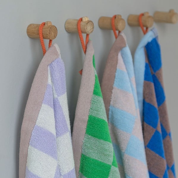 Zelený ručník z bio bavlny 50x90 cm Retro – Mette Ditmer Denmark-image-2