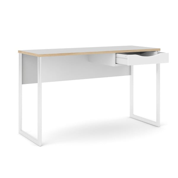 Bílý pracovní stůl Tvilum Function Plus, 130 x 48 cm-image-2