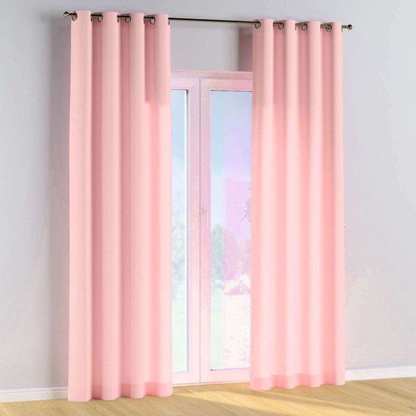 Růžový závěs 260x130 cm Happiness - Yellow Tipi-image-1