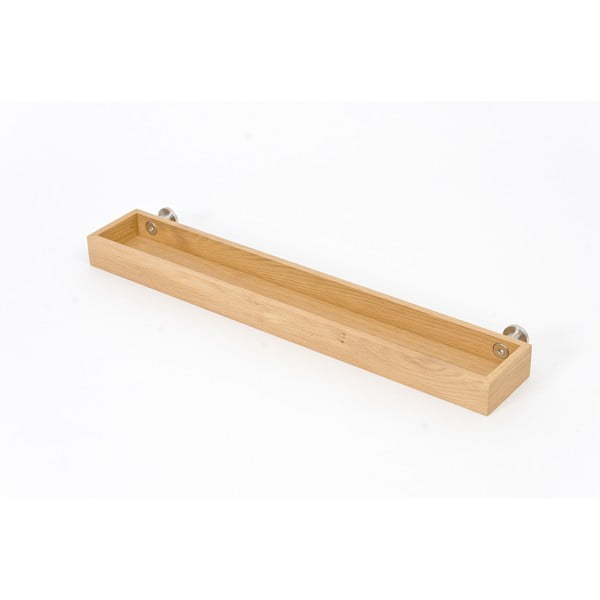 Nástěnná koupelnová police z dubového dřeva Wireworks Yoku-image-2