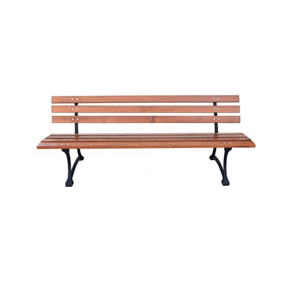 Dřevěná zahradní lavice v přírodní barvě – Rojaplast-image-3