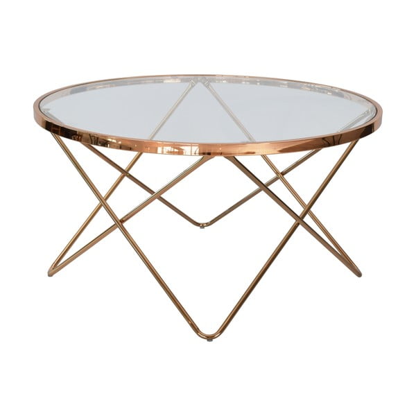 Skleněný odkládací stolek RGE Melissa, ⌀ 85 cm