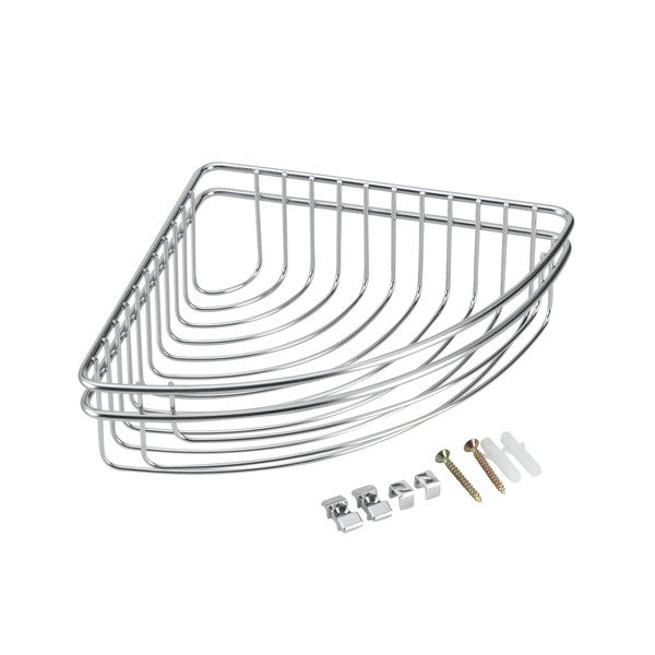 Rohový držák do koupelny Metaltex Cuba L, délka 19 cm