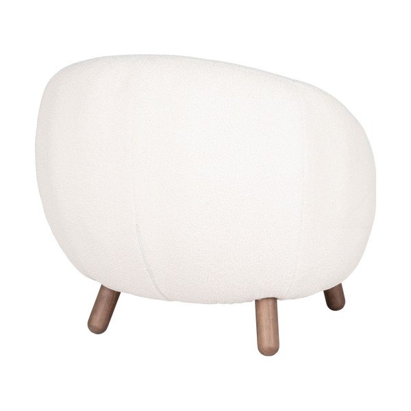 Krémové křeslo s podnožkou Savona – House Nordic-image-4