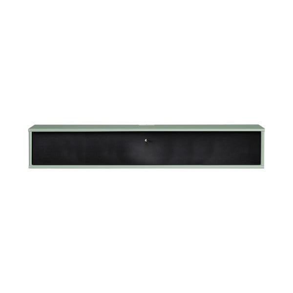 Světle zeleno-černý TV stolek 133x22 cm Mistral – Hammel Furniture