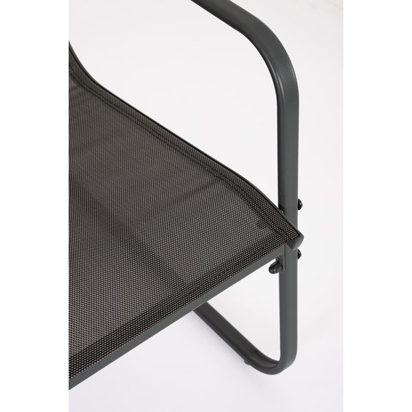 Antracitový ocelový zahradní lounge set pro 4 Gonzalo – Bizzotto-image-4