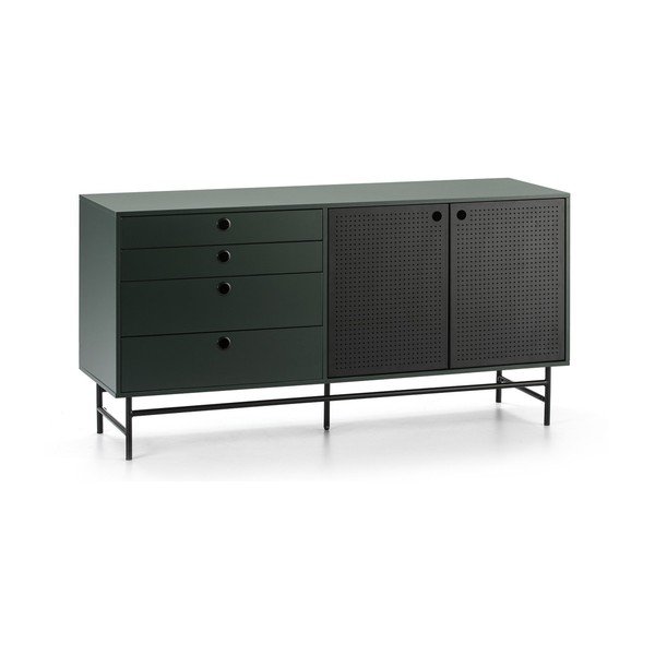 Černo-zelená komoda Teulat Punto, šířka 150 cm-image-3
