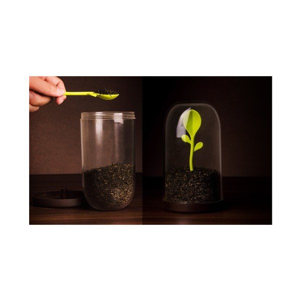 Dóza se lžičkou Qualy&CO Sprout Jar-image-1