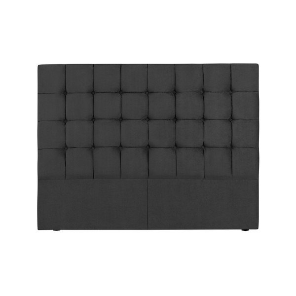 Tmavě šedé čelo postele Kooko Home Hasso, 120 x 200 cm