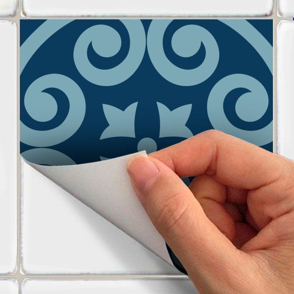 Sada 60 nástěnných samolepek Ambiance Wall Decal Cement Tiles Azulejos Caralinera, 15 x 15 cm-image-3
