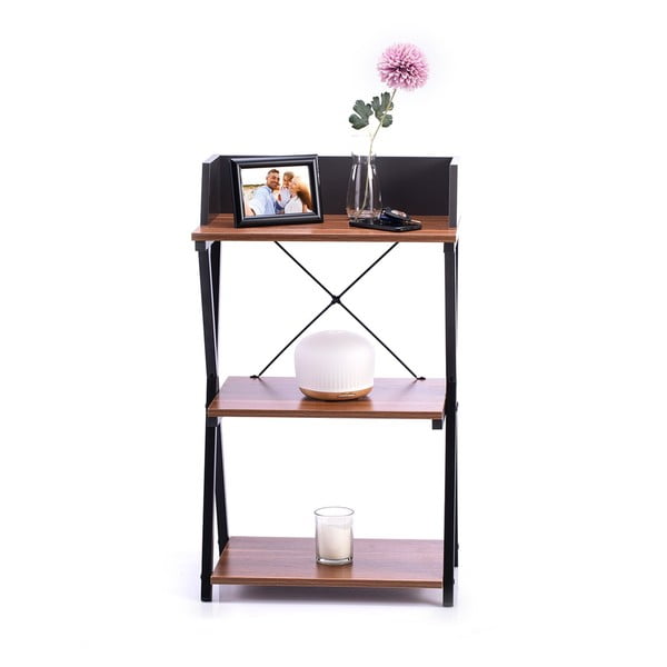 Pracovní stůl s deskou v dekoru ořechového dřeva 30x50 cm Hexe – Homede-image-4