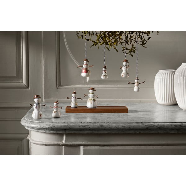 Porcelánová vánoční figurka (výška 11,5 cm) Hammershøi Snowman – Kähler Design-image-3