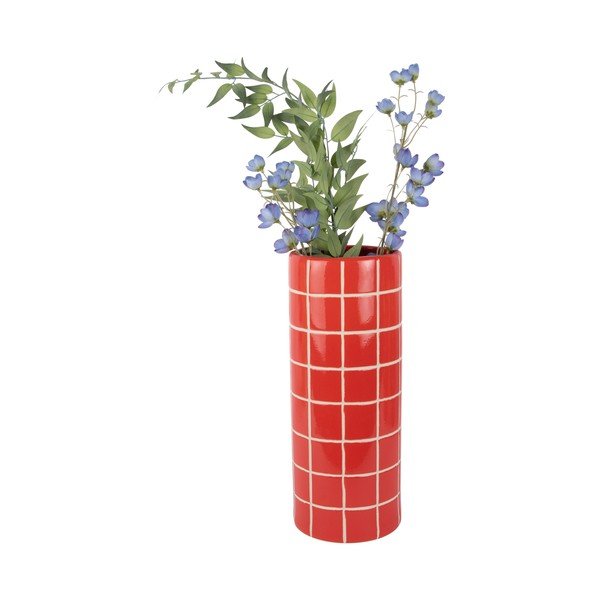 Červená keramická váza (výška 40 cm) Retro Tiles – PT LIVING-image-3