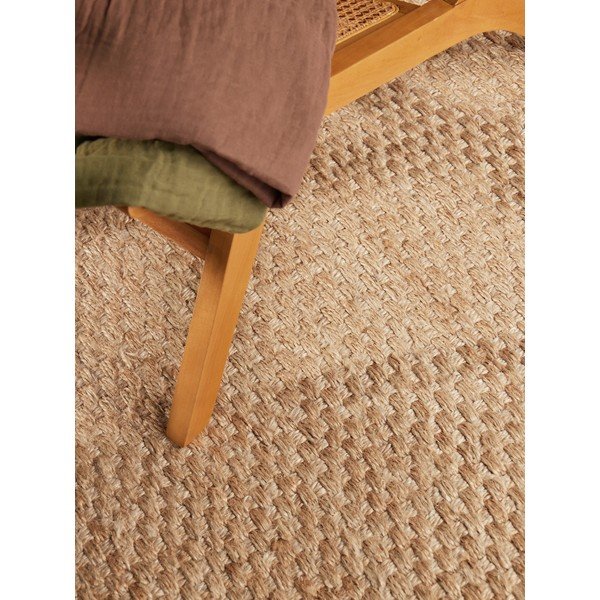 Oboustranný/ručně tkaný jutový koberec v přírodní barvě 120x170 cm Fjord – Hanse Home-image-4