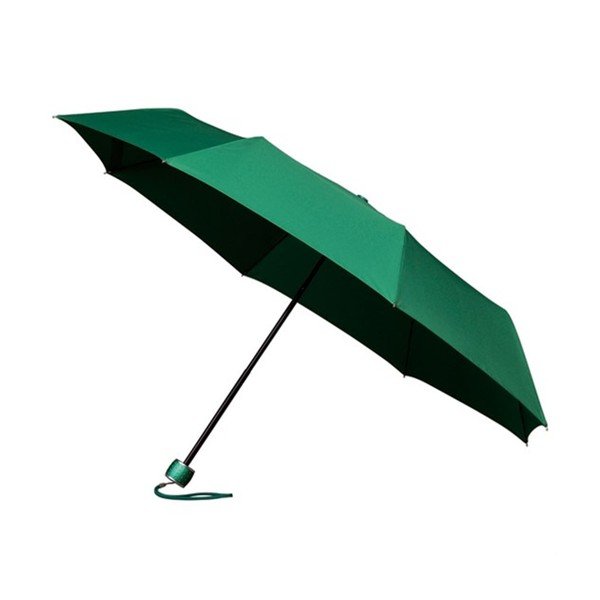 Větruodolný zelený skládací deštník Ambiance Mini-Max, ⌀ 100 cm