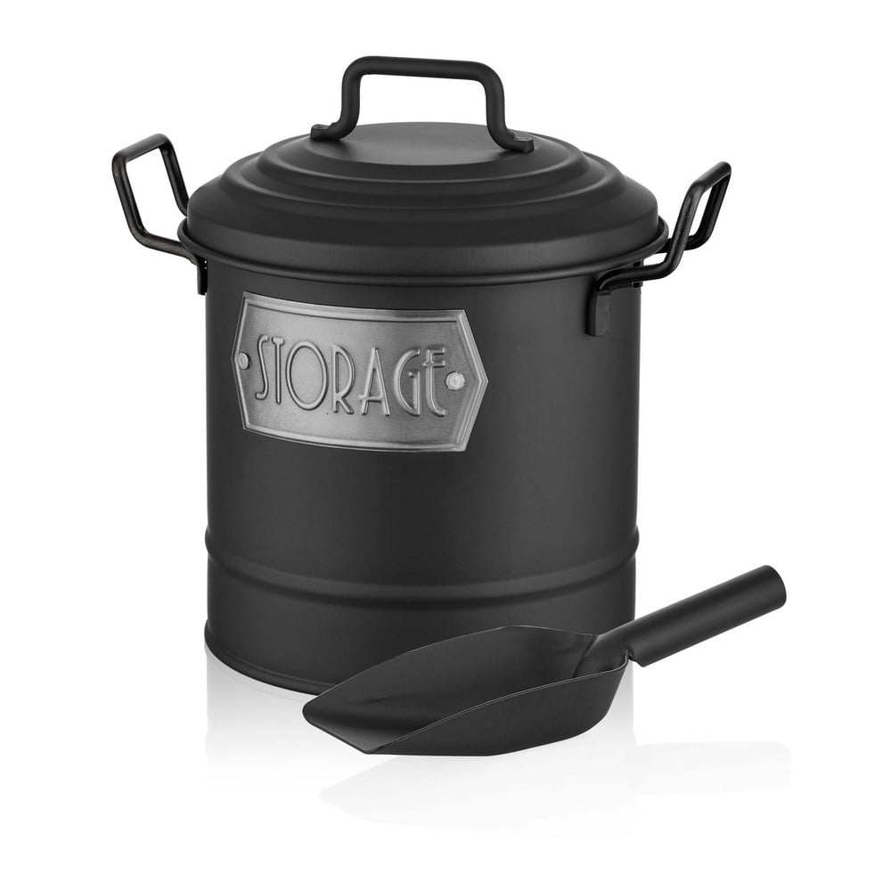 Ocelová dóza na potraviny s lopatkou – Hermia