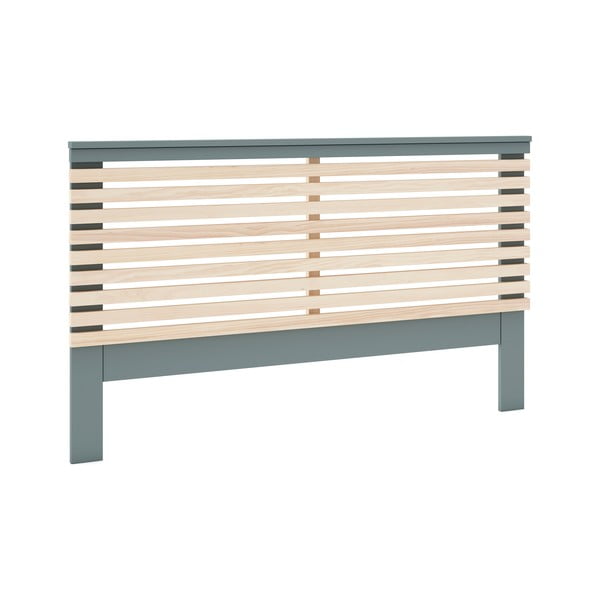 Čelo postele v dekoru borovice v přírodní barvě/šedozelené 163x100 cm Estefania – Marckeric-image-4