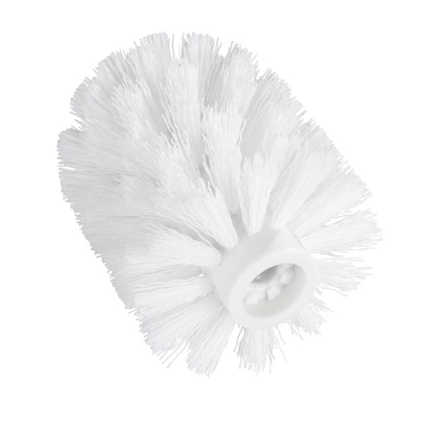 Bílá náhradní hlavice pro WC kartáč Wenko, ø 7,5 cm