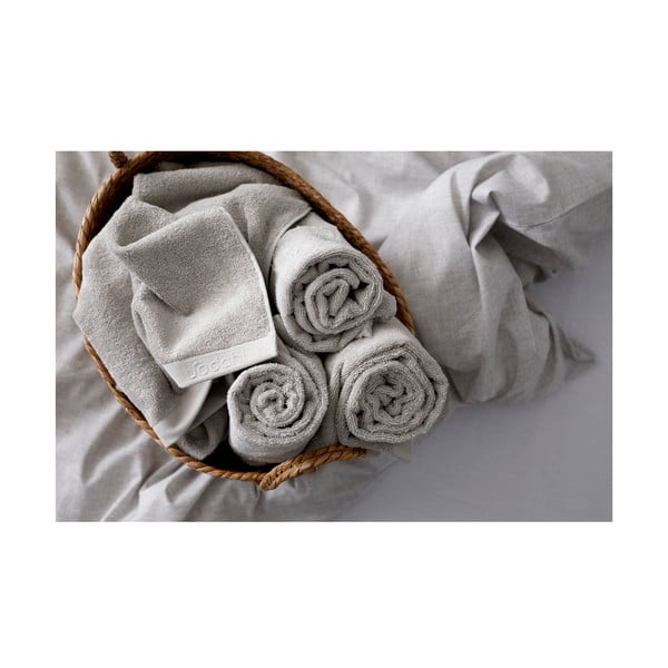 Světle šedý froté bavlněný ručník 30x30 cm Comfort – Södahl-image-2