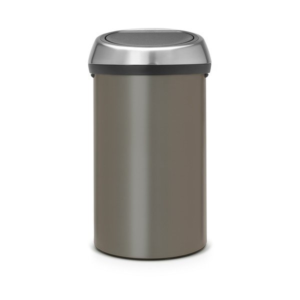 Šedý dotykový ocelový odpadkový koš 60 l Touch Bin – Brabantia-image-3