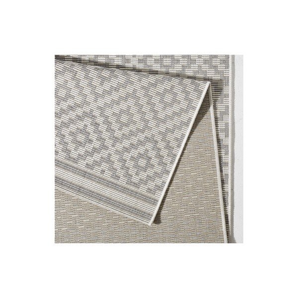 Šedý koberec vhodný do exteriéru Bougari Karo, 80 x 150 cm-image-3