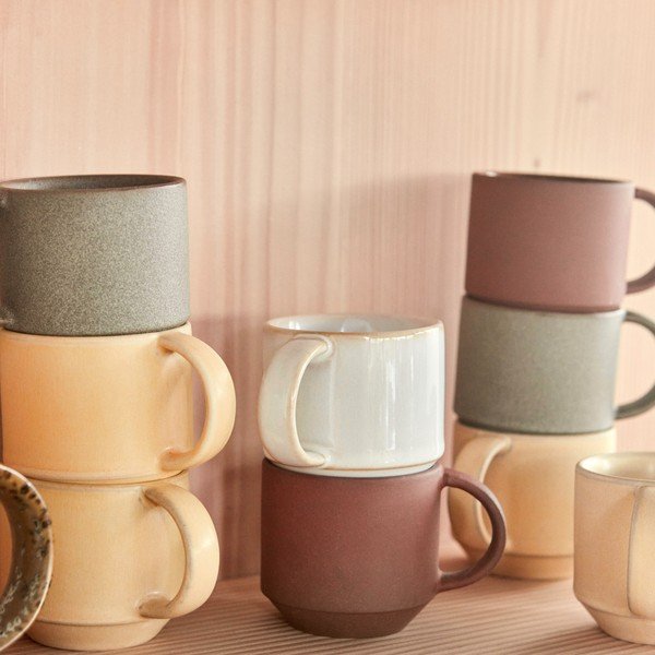 Hrnky v sadě 2 ks z terakoty v terakotové barvě Yuka – OYOY Living Design-image-1