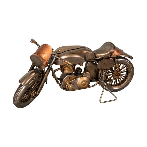 Železná dekorace ve tvaru motorky Antic Line Moto, 29 x 11 cm