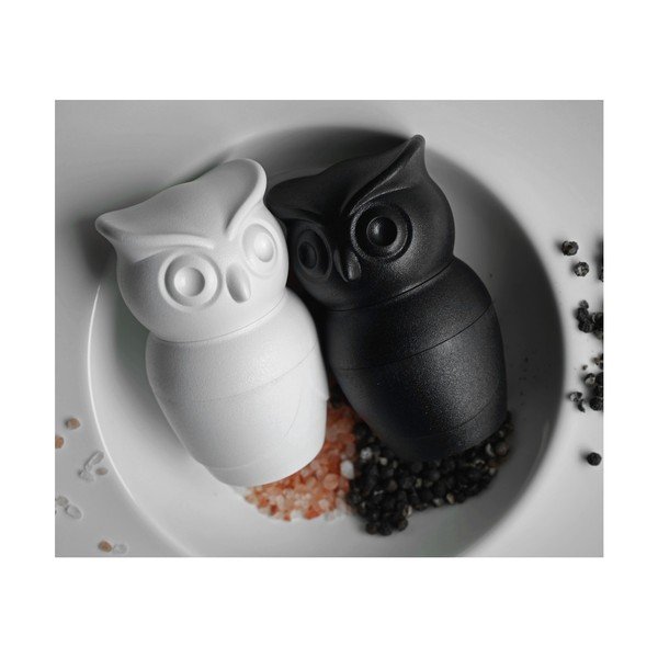 Bílý mlýnek na sůl Qualy&CO Owl-image-4