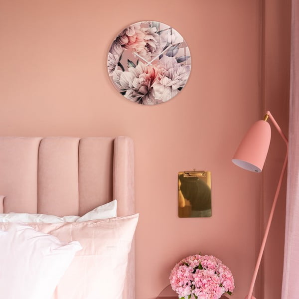 Skleněné nástěnné hodiny ø 30 cm - Styler-image-1