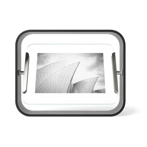 Černý dřevěný stojací rámeček 19x24 cm Bellwood – Umbra-image-3