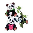 Sada 3 nástěnných dětských samolepek Ambiance Panda