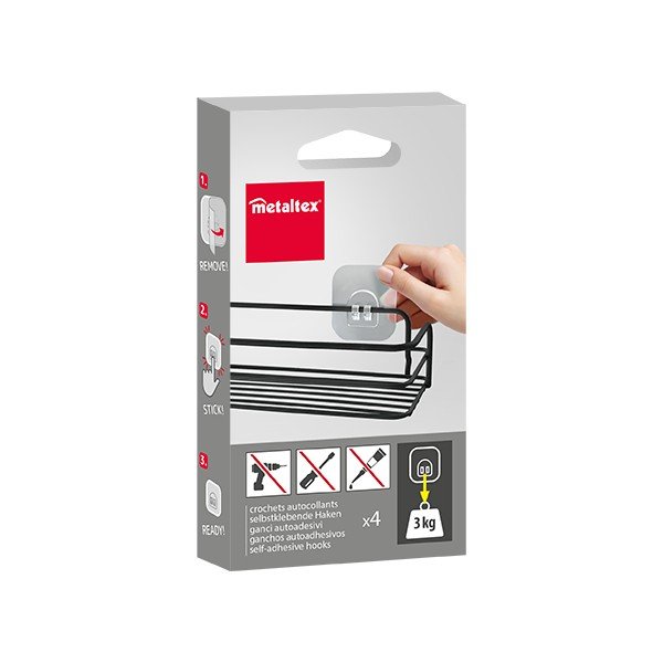 Plastové háčky v sadě 4 ks – Metaltex-image-3
