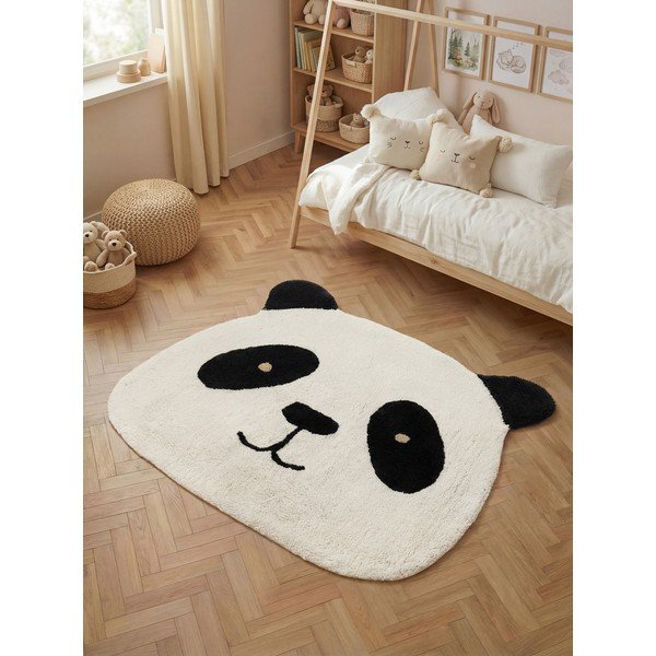 Černý/krémový pratelný/ručně tkaný bavlněný dětský koberec 103x120 cm Snuggle Patsy – Hanse Home-image-1